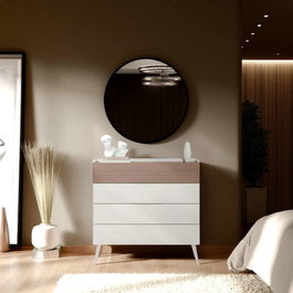 Hanah Home Milano 4, Cómoda en color Mink